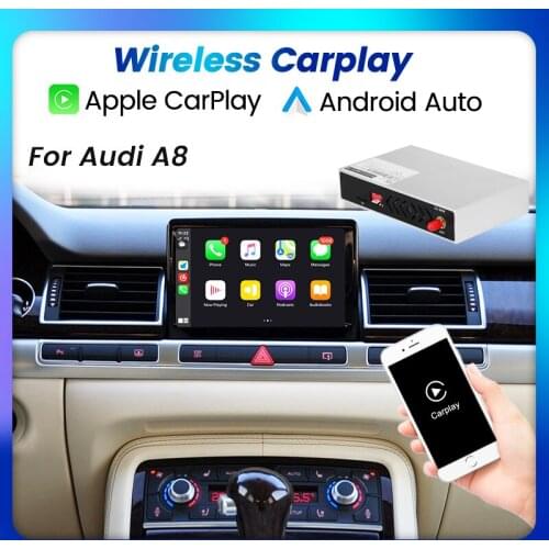 Wireless CarPlay For Audi A8 2012～2017 MMI 3G RMC System Android Auto Mirror Link Siri Voice Control OEM Screen Upgrade