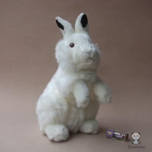 Big Toy Arctic Rabbit Doll Plush Rabbits WWF Simulation Stuffed Animal Kids Toys
