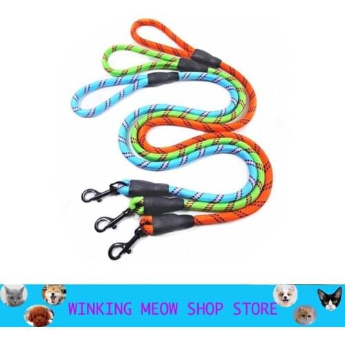 Pet Leash Strong Dog Leash Long with Comfortable Padded Handle Heavy Duty Training Durable Nylon Rope Leashes Accessories Colour
