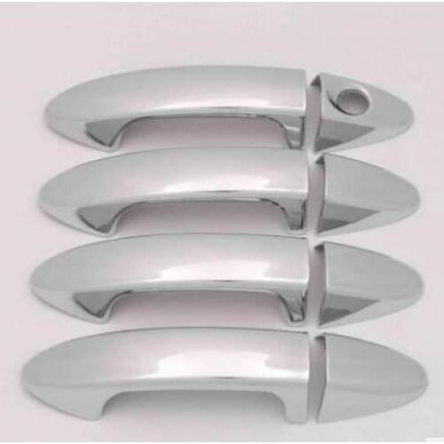 For Ford Fiesta New Fiesta Chrome Door Handle Trim Set Of 4pcs 2008-2016 Accessories Stickers Car Styling Mk6 Sedan Hatchback