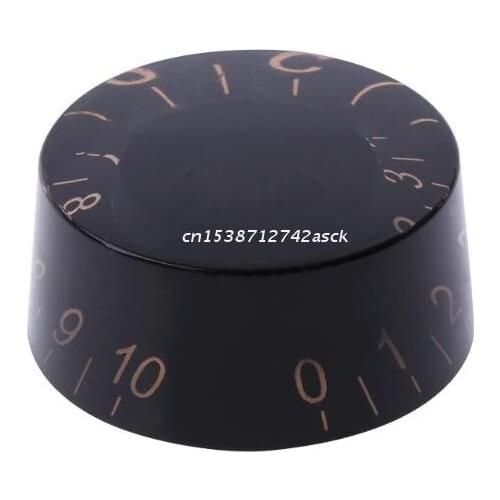 1pc Knob Button Electric Guitar Tone Volume Control For LP Guitar Parts Black Gold Dropship