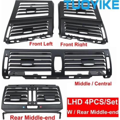 LHD Car Front Left Right Dashboard Central Rear W Middle-end Air Conditioner Vent Grille Panel Cover For BMW E70 E71 E72 07-2013