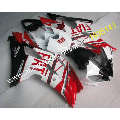 Hot Sales,For Yamaha YZF600 R6 2008 2016 Fairing Kit Red Black White YZF-R6 08-16 Body YZFR6 Set (Injection molding)