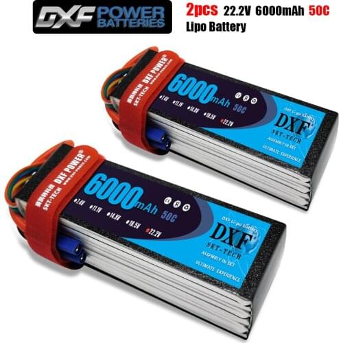 DXF 6S 22.2V 6000mah 50C-100C Lipo Battery 6S XT60 T Deans XT90 EC5 For FPV Drone Airplane Car Racing Truck Boat RC Parts