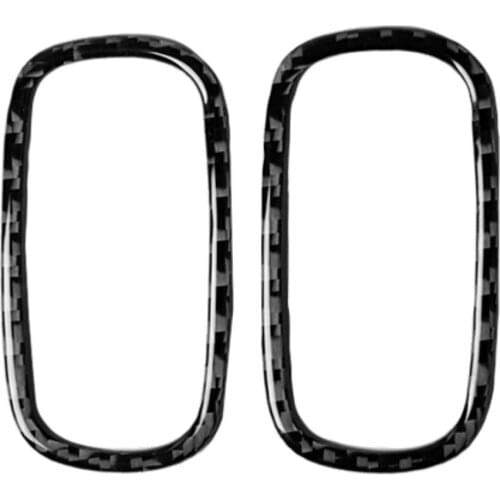 2Pcs/Set Dashboard Air Outlet Vent Frame Decorative Sticker for Mini Cooper F60 Auto Accessories Carbon Fiber Stickers