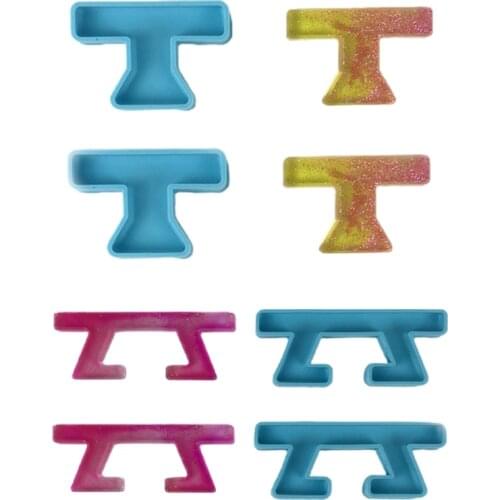 Single/Double Handle Epoxy Resin Mold Hanging Pendants Silicone Mould DIY Crafts Decorations Casting Tool W0YA