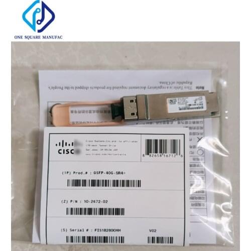 Original QSFP-40G-SR4= 40G 850nm MPO 300m Multimode QSFP+ Fiber Optical Module