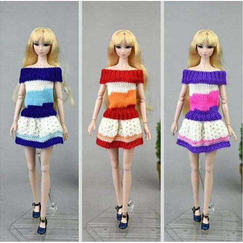 Sweater dress / doll dress clothes outfit for 30cm barbie Fr2 xinyi momoko blathe ob doll / 1/6 doll clothing