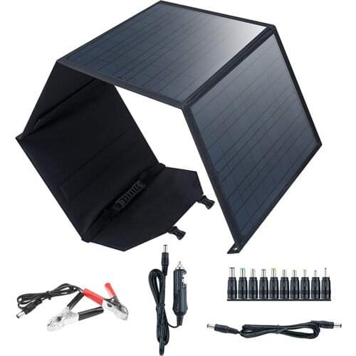 Camping Portable Solar Panel Folding Outdoor 80W 5V USB Charger Solar Battery For Mobile Phone Car Yacht RV Lights Charging