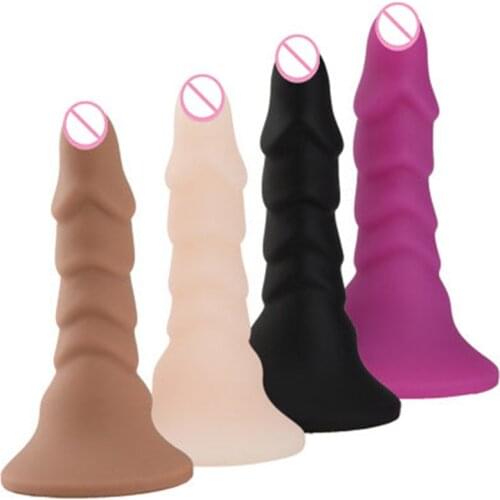 Sexy Soft Silicone Animal Dildos Anal Dildo Erotic Toys, Big Anal Plug Dilator G spot Masturbator stimulator Sex Toys For Women