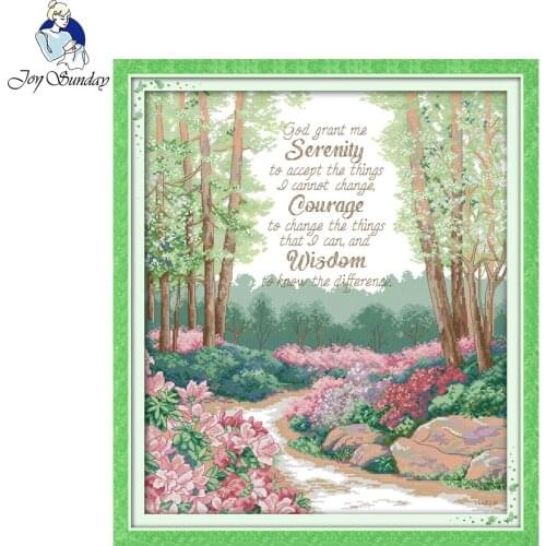 Joy Sunday Scenety style A quiet prayer Counted Cross stitch Designers Christmas Embroidery for Home Ornament