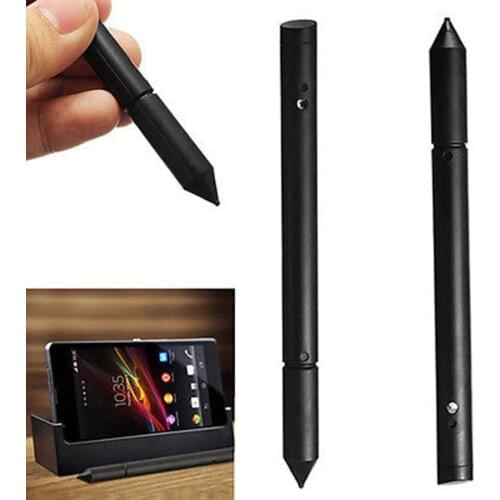 Touch Screen Pen Stylus 2 in 1 Rubber Nib Capacitive & Tip Nib Resistive Touch Stylus Pen For IPhone IPad Tablet GPS Navigator