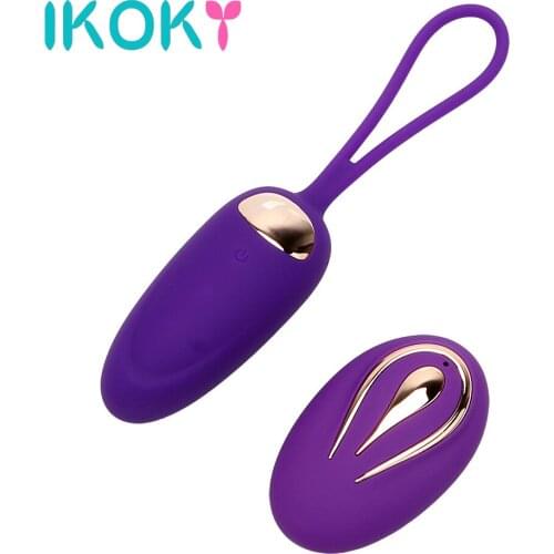 IKOKY 12 Speeds Waterproof Clitoris Stimulator Wireless Remote Control G-spot Sex Toys for Women USB Rechargeable Vibrating Egg