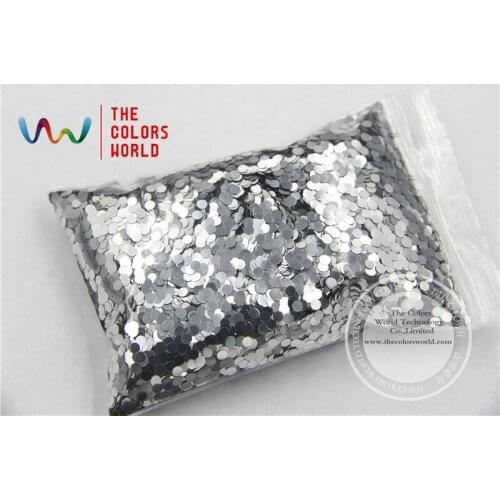 TCM0100 Dot shape Bright Silver Sprinkling 3.0MM Color Glitter Metallic Colors Spangles for Art and Nail decoration DIY