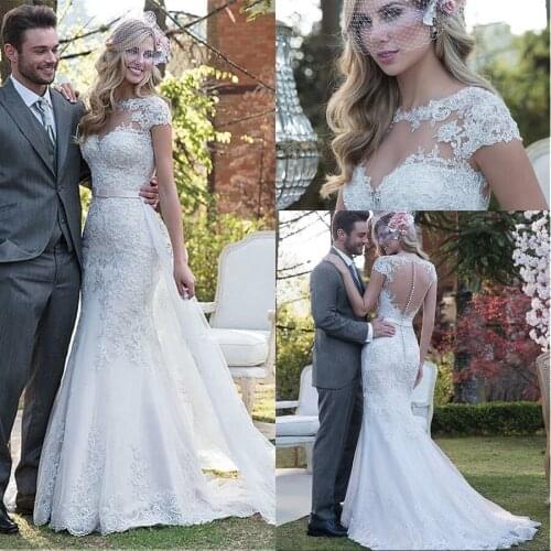 YFANLYNXCI Mermaid Silhouette Wedding Dresses