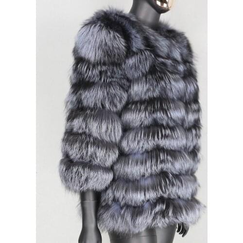 FURBELIEVE 2020 Winter Jacket Women 100% Real Fur Coat Natural Big Fluffy Fox Fur Outerwear Female Streetwear Thick Warm Fashion