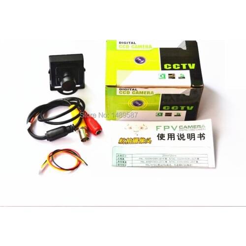 1pcs Hot Selling Mini HD 700TVL 1/3" Sony CCD 2.1mm Wide Angle Lens CCTV Security FPV Color Home Security Camera