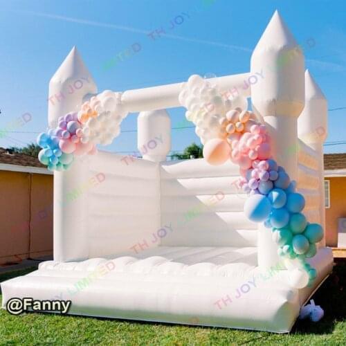 12ft x 12ft pvc Inflatable white Wedding Bounce house Inflatable Bouncy castle inflatable jumping castle for party