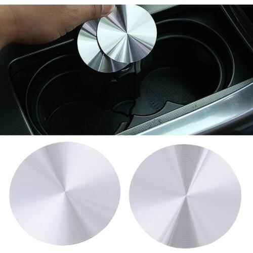 2 Pcs Cup Holder Cover Mat Trim For Range Rover Sport Vogue Discovery Universal