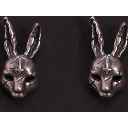 2021 Cute Gothic Cross Hare Rabbits Bunny Animal Jewelry Ear Vintage Stud Earring For Womens Jawelry