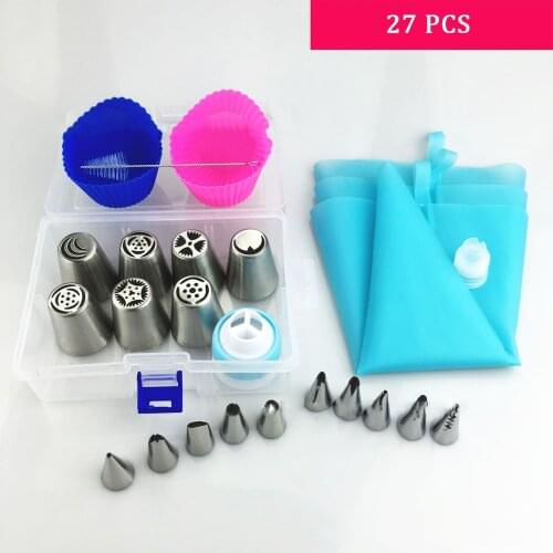 27 Sets Of Decorating Mouth Korean Skirt Cake Cream Kit Baking Decoration Utensils Dessert Making Tools