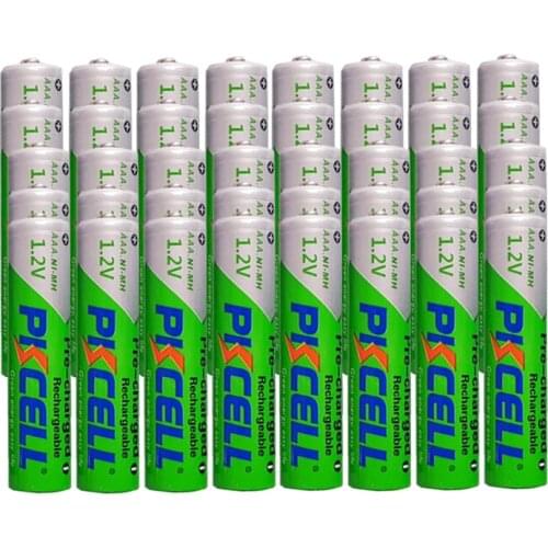 40PC PKCELL AAA Precharged NIMH batteries 1.2V aaa Rechargeable 850mah Battery for for Camera Toy flashlights