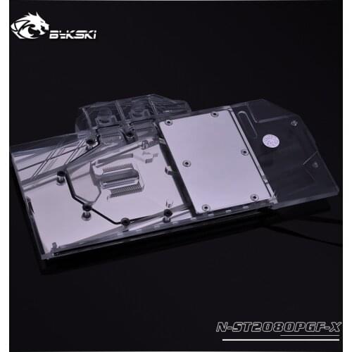 Bykski Graphics card full cover water cooling block forZOTAC RTX2080-8GD6 PGF OC 12 gpu cooler rgb/rbw light,N-ST2080PGF-X