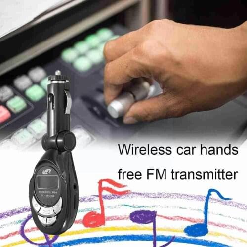 Bluetooth-compatible FM Transmitter USB Car MP3 Player Kit Supports USB Music Audio Drive Flash Auxiliary W1H2