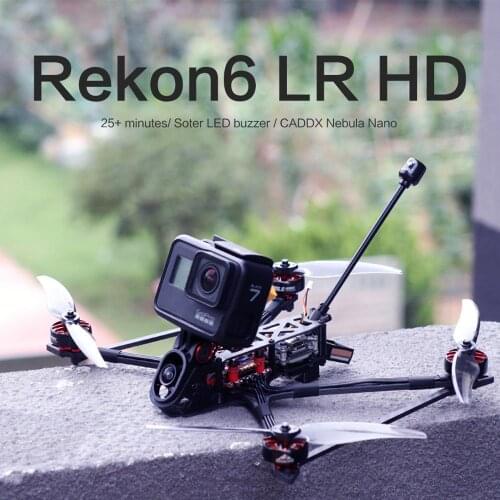 HGLRC Rekon6 HD Zeus F722 Mini 28A CADDX Polar Vista Kit Buzzer M80 GPS 2105.5 1500KV 4S 6inch LR6 Digital FPV Long Range Drone