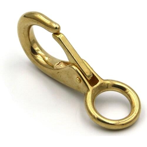 Fixed Round Clasp Lanyard Fasten Hook Clip 18mm,Carabiner Keychain