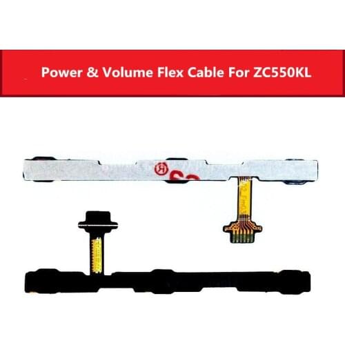 Volume & Power Flex Cable For Asus Zenfone 4 Max ZC550TL ZC550KL ZC550KL ZB570TL X018DC ON OFF Switch button Replacement Parts