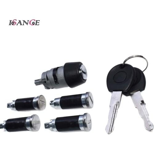 ISANCE Ignition Switch Door Lock Barrel Set For VW Transporter MK IV T4 1990-2003 OE# 701837205