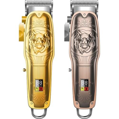 Kemei KM-TX2+PG Metal body Barber Clipper Hair Trimmer Electric Shaver Trimmer for Men Mower Hair Cutting Machine Beard Trimmer