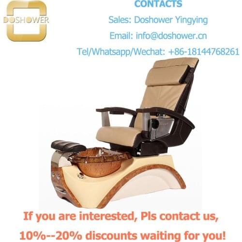 Doshower DS-W1769 nail table salon furniture pedicure chair with pipe less foot massage table spa pedicure chair