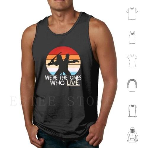 Retro Michonne And Rick Tank Tops Vest Cotton Rick Grimes Michonne Rick The Walking Dead Twd Walking Dead Zombie Zombie The