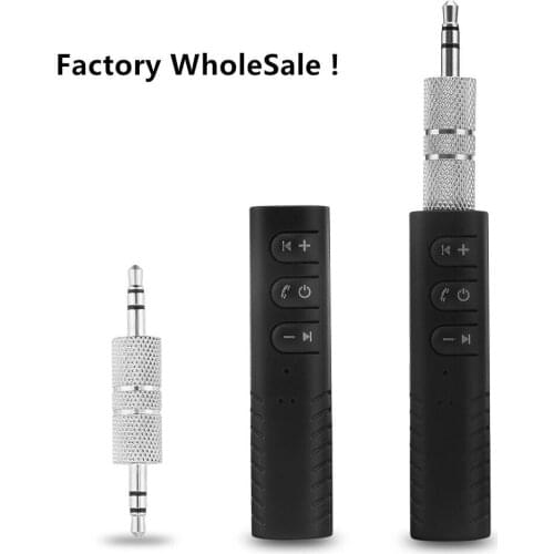 Mini Handsfree AUX Bluetooth USB Music Audio Receiver Bluetooth Car Kit 3.5mm Jack Adapter for Speaker Headphone Car AUX