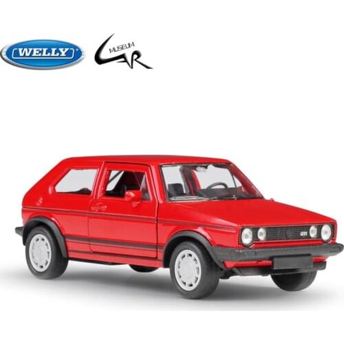 WELLY 1:36 Golf I GTI Model Car Simulation Alloy Racing Metal Toy Car Children Toy Gift Collection