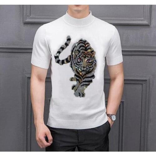 2021 Autumn Casual Mens Sweater O-Neck Hot drill Slim Fit Knittwear Mens Sweaters Pullovers Men