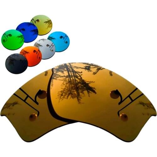 100% Precisely Cut Polarized Replacement Lenses for Half Jacket 2.0 XL Sunglasses Copper Mirrored Coating Color- Choices