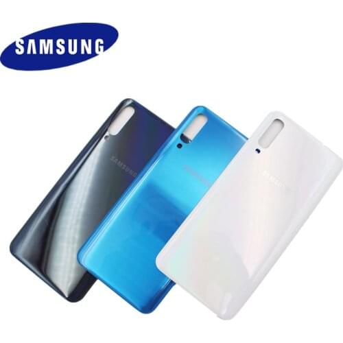Samsung A50 Plastic Back Housing Battery Cover Replace Part For Galaxy A50 a505 a50f Rear Door Repair Panel Case Shell With Logo
