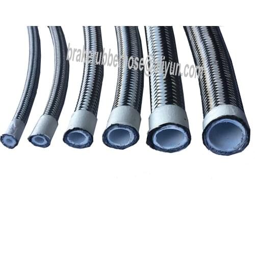 6AN SS Braided PTFE Lined Hose AN6 Auto Fuel hose PTFE Stainless Braided Hose Line 20ft