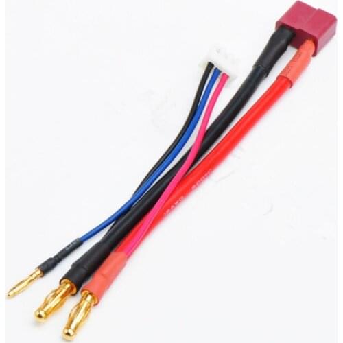 RC Lipo Battery 4.0mm Banana to Female T Plug 4mm Adapter RC Balance Charge Cable For LiPo Battery JST-XH Balance Wire