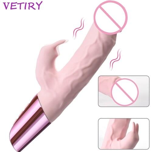 Realistic Dildo Vibrator for Women Rabbit Vibrator 7 Speed Vagina Massage Sex Toys Clitoris Stimulation Female Masturbation