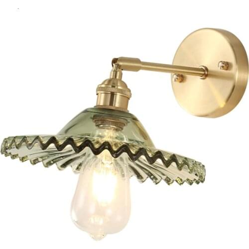 Nordic postmodern design sconces light Simple strip glass modern wall lamp Ins wind blue white gray glass wall lights for home