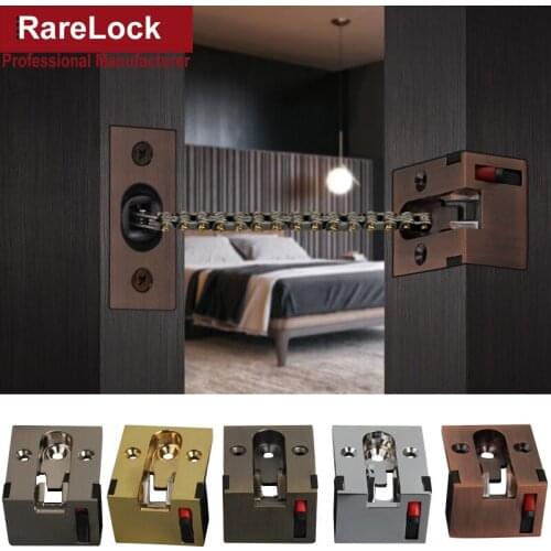 Anti Theft Chain Door Chain Hidden Invisible Safety Chain Anti-theft Chain Concealed Door Bolt Latch Safety Lock Rarelock MA031E