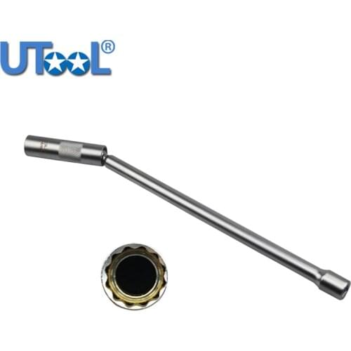 14mm 9/16-inch Swivel Magnetic Thin Wall Universal Joint Spark Plug Socket Removal Tool 12pt