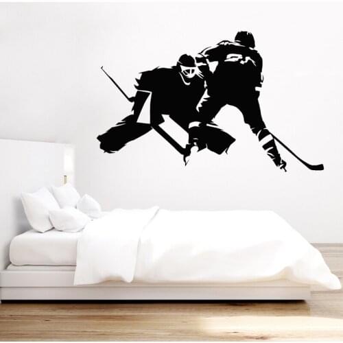 Ice Hockey Players Wall Stickers Game Sports Athlete Vinyl Decal Stick Home Decor Bedroom Living Room Wall Art Mural5026
