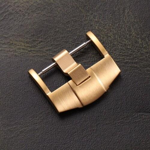 Merjust 24mm Silver Black Rose Gold Brushed Matte Stainless Steel Pin Buckle Clasp For Ap Royal Oak Watch With Word