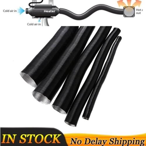 1 Set 25/42/60/75/90mm Aluminium Foil Pipe Air Pipe Exhaust Fan For Webasto/Dometic/Planer Car Air Heater Ducting Pipe Hose Line