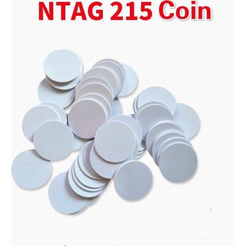 10/5/1pcs NFC Ntag 215 Coin Universal 25mm Ultralight RFID Access Control Responsive Waterproof Dust-proof Game Phone Label Tags